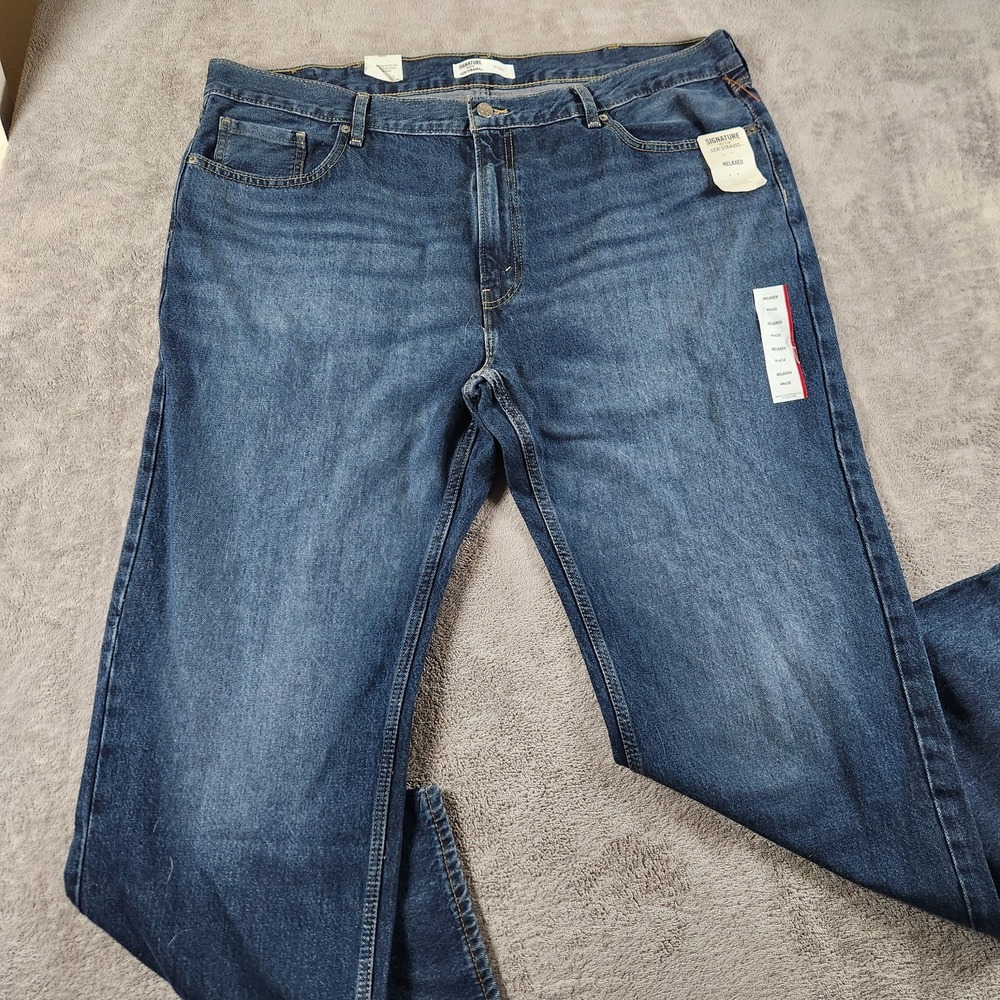 Levi's Strauss Signature Gold Relaxed Men's Size 44x22 Mid Rise‎ Denim Jeans